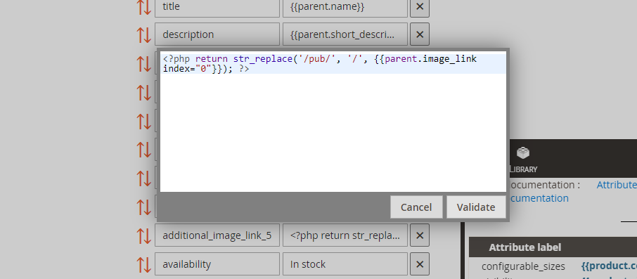 Data Feed URL PHP String Replace