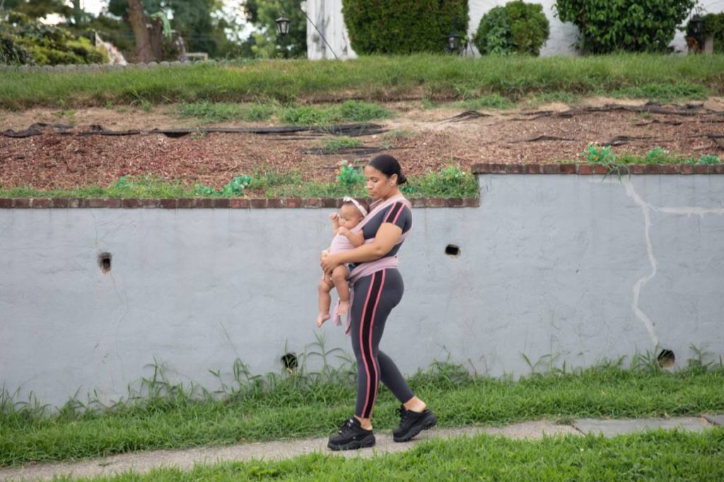 Work from home parent with child