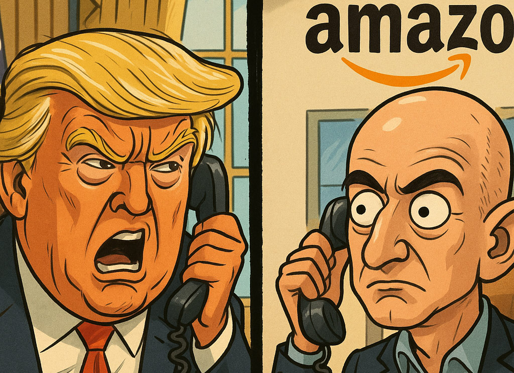 Trump Phoning Bezos about Tariffs