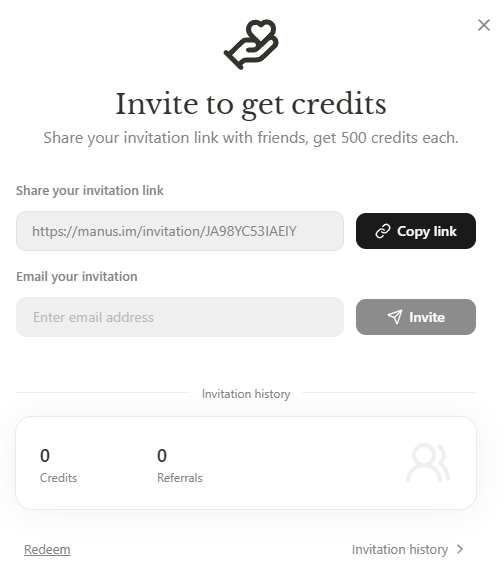 Manus Free Credits For Signing Up