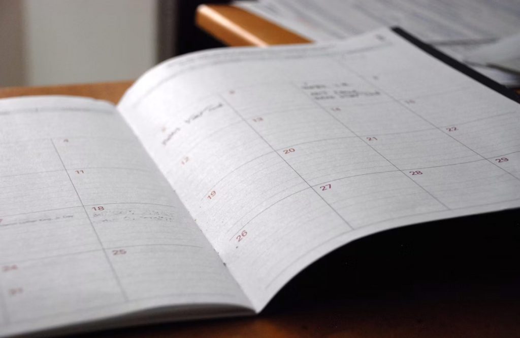 Calendar for Black Friday