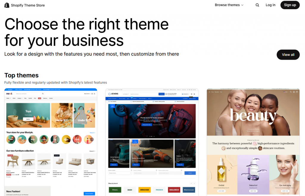 Shopify Theme Store Screenshot