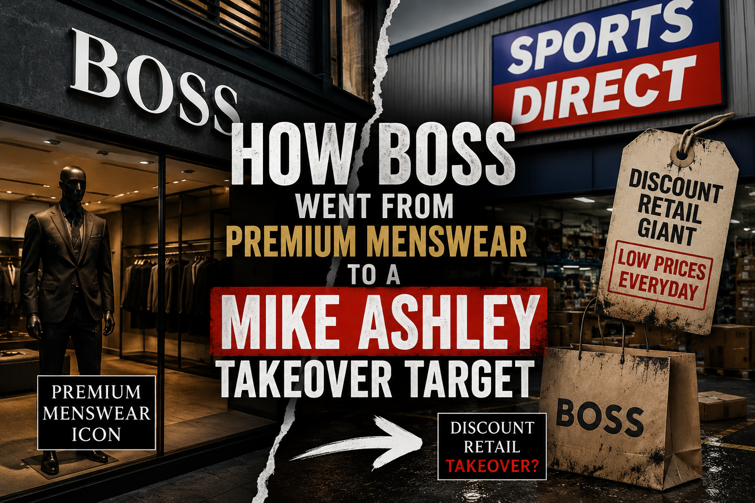 BOSS being taken over by Sports Direct