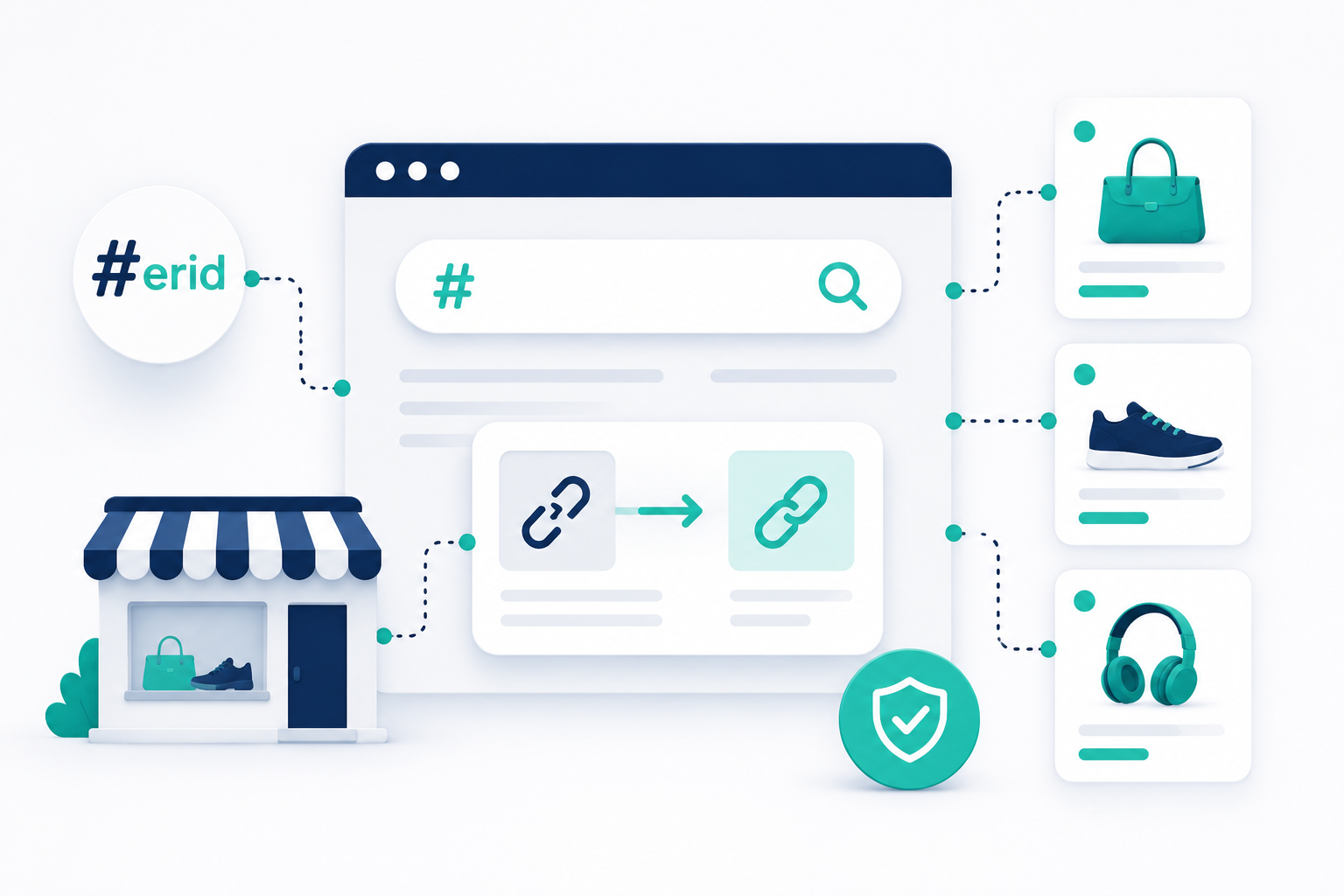 erid showing on shopify urls