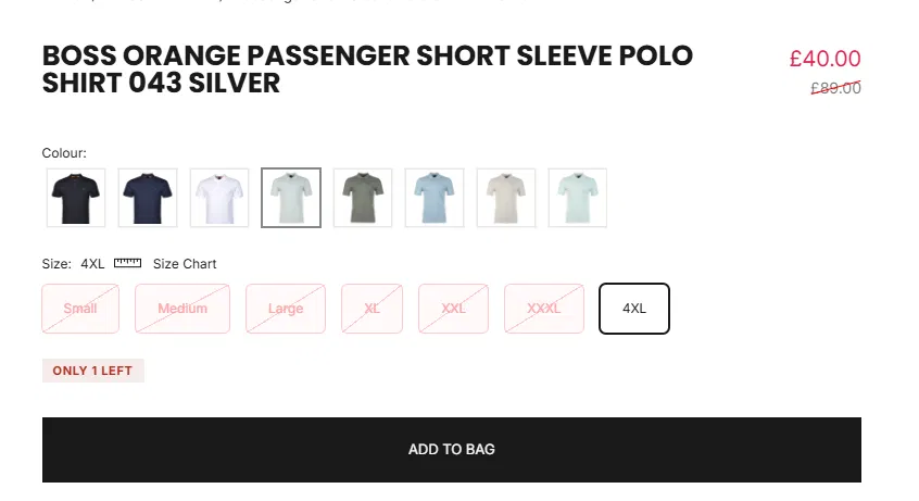 Only 1 left badge created by AI on Shopify