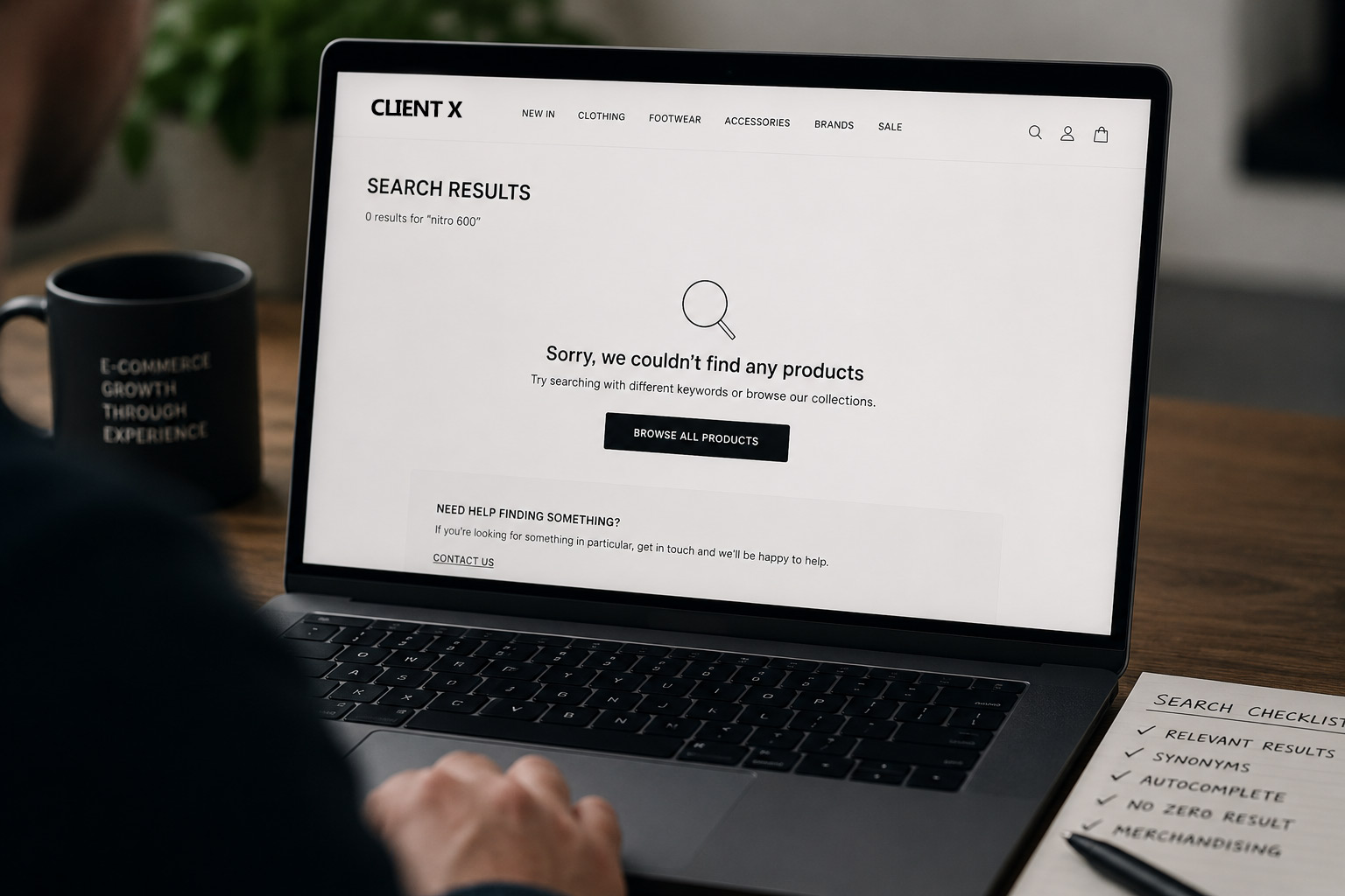 Search results problems in shopify